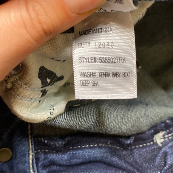 Articles of Society Kendra Baby Boot-cut Deep Sea Jeans - Picture 11 of 13